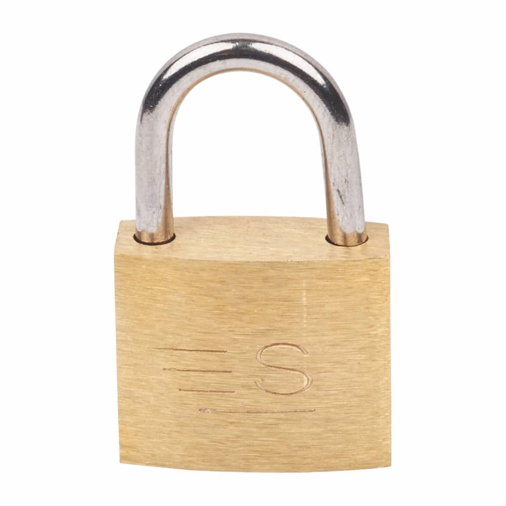 Sterling Contract Padlock - 20mm Body - 12 x 10mm Shackle - Brass