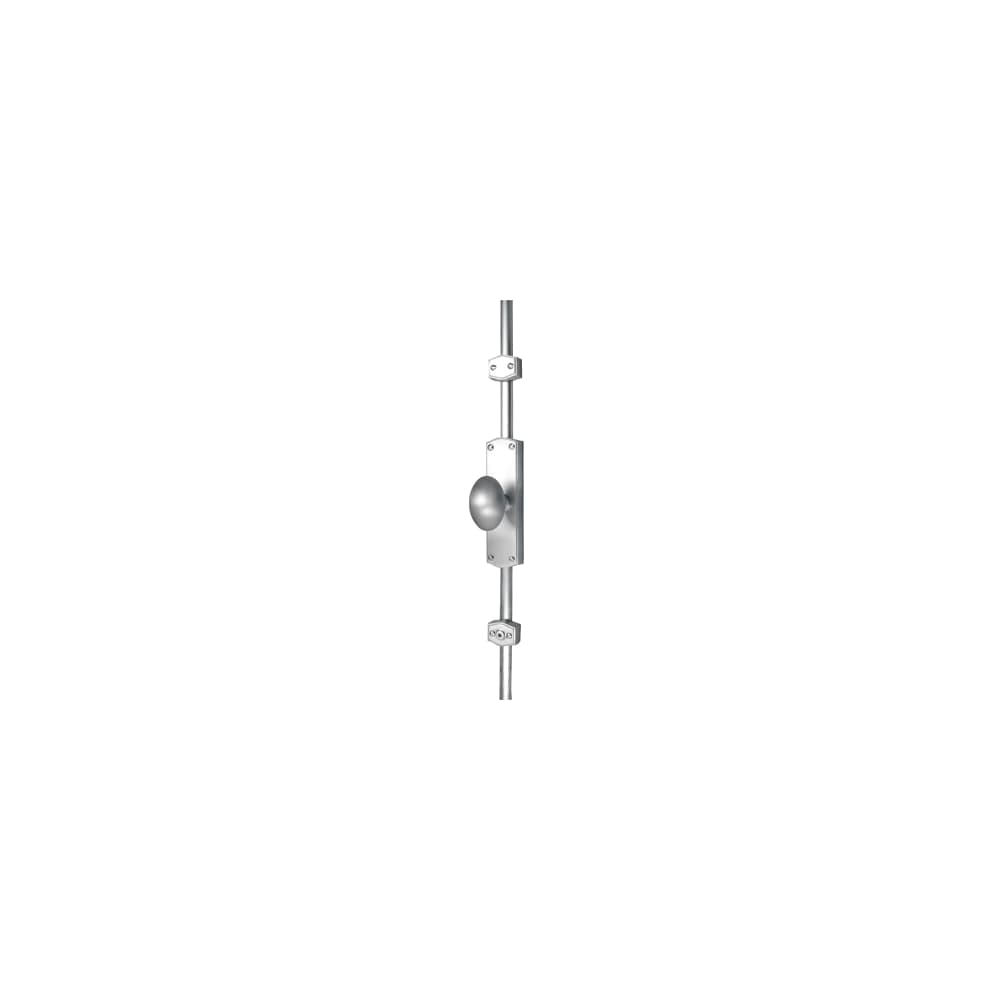 Hampstead French Style Oval Knob Locking Espagnolette Bolt - 2400 x 38mm - Satin Chrome