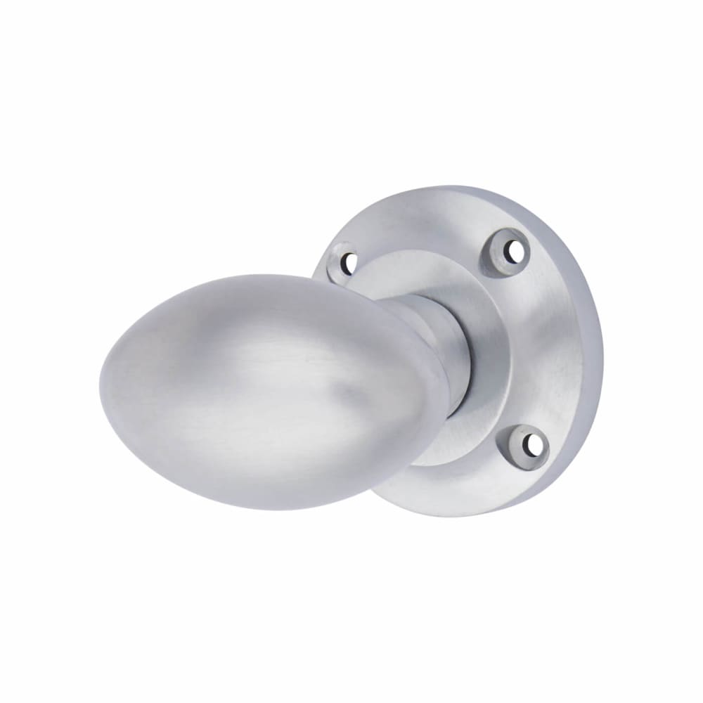 Heritage Brass by M Marcus Suffolk Mortice Door Knob - 56mm Rose Diameter - Satin Chrome