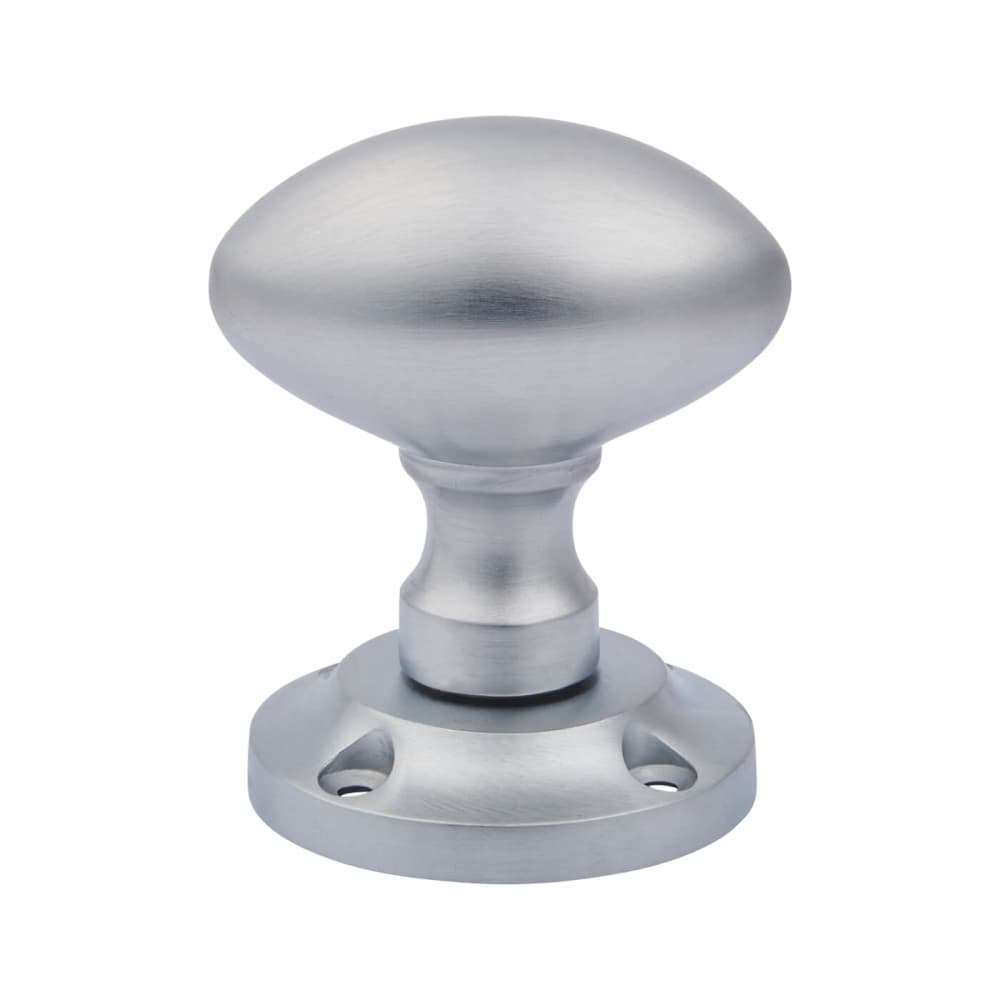 Heritage Brass by M Marcus Suffolk Mortice Door Knob - 56mm Rose Diameter - Satin Chrome