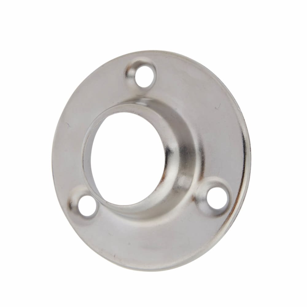 Rothley 25mm Tube Hanging Rail End Socket - Polished Chrome - Pack of 2