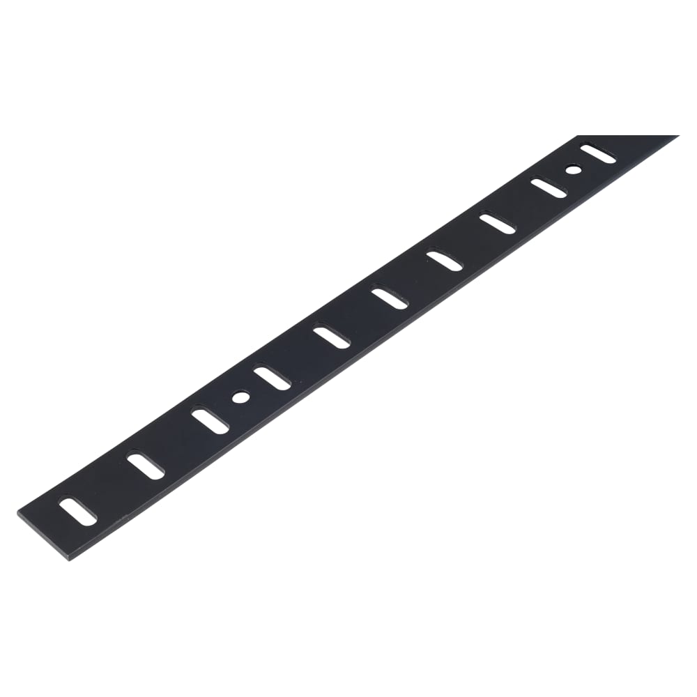 Altro Flat Bookcase Strip - 1829 x 19mm - Black Powder Coated