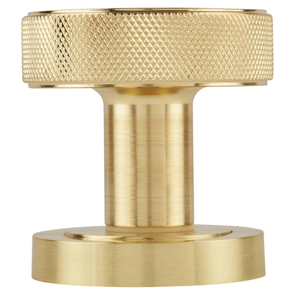 Altro Knurled Mortice Door Knob - 52mm Rose Diameter - Satin Brass
