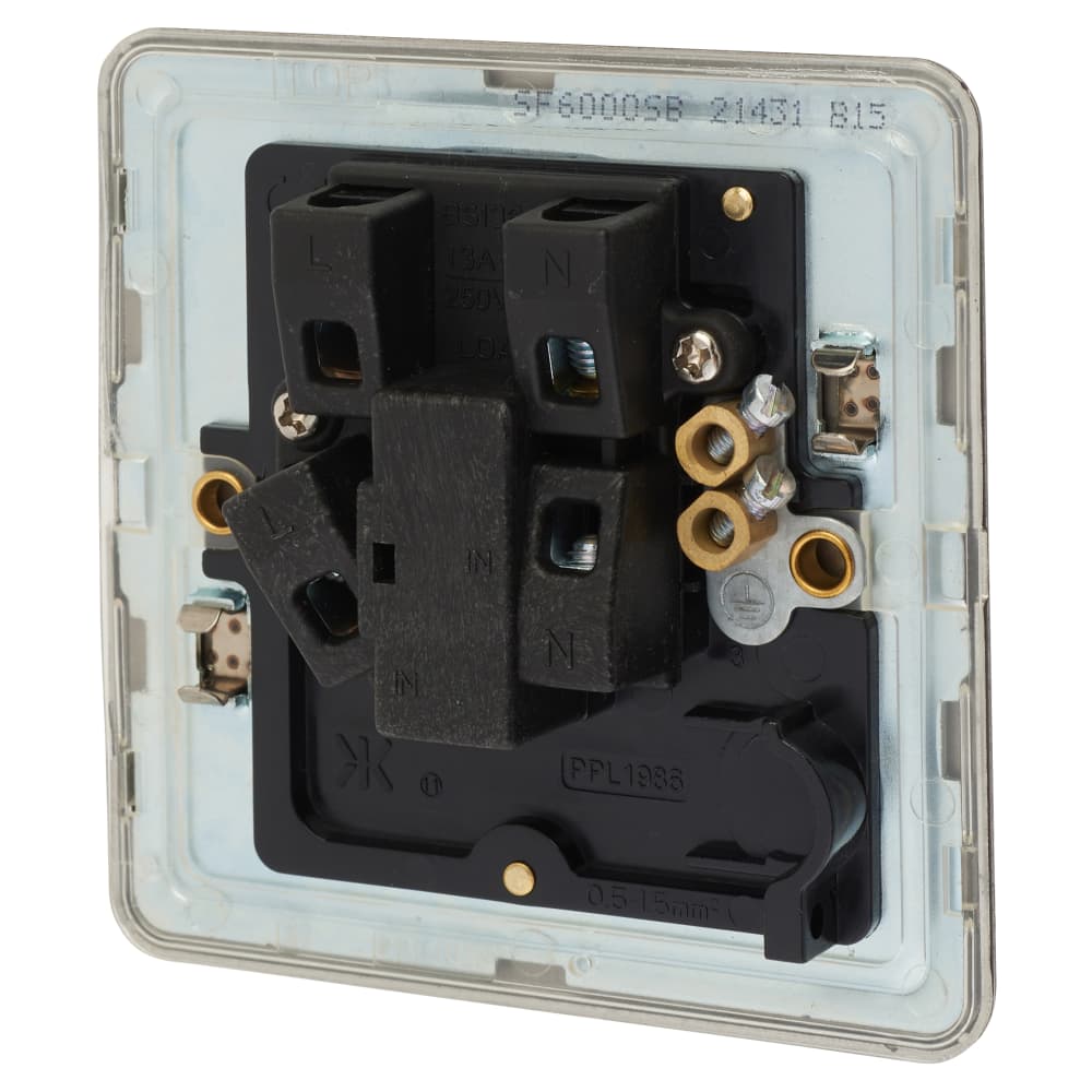 Despatch Spur Knightsbridge 13A 1 Gang Screwless Flat Plate Unswitched Fused Spur ...