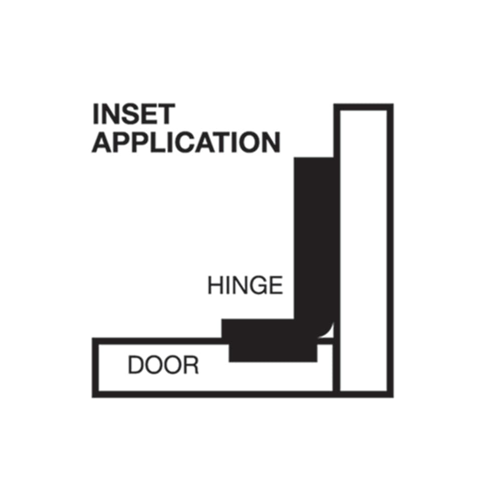 Klug Clip-On Soft Close Cabinet Hinge - 110° - Inset - Zinc Plated - Pair
