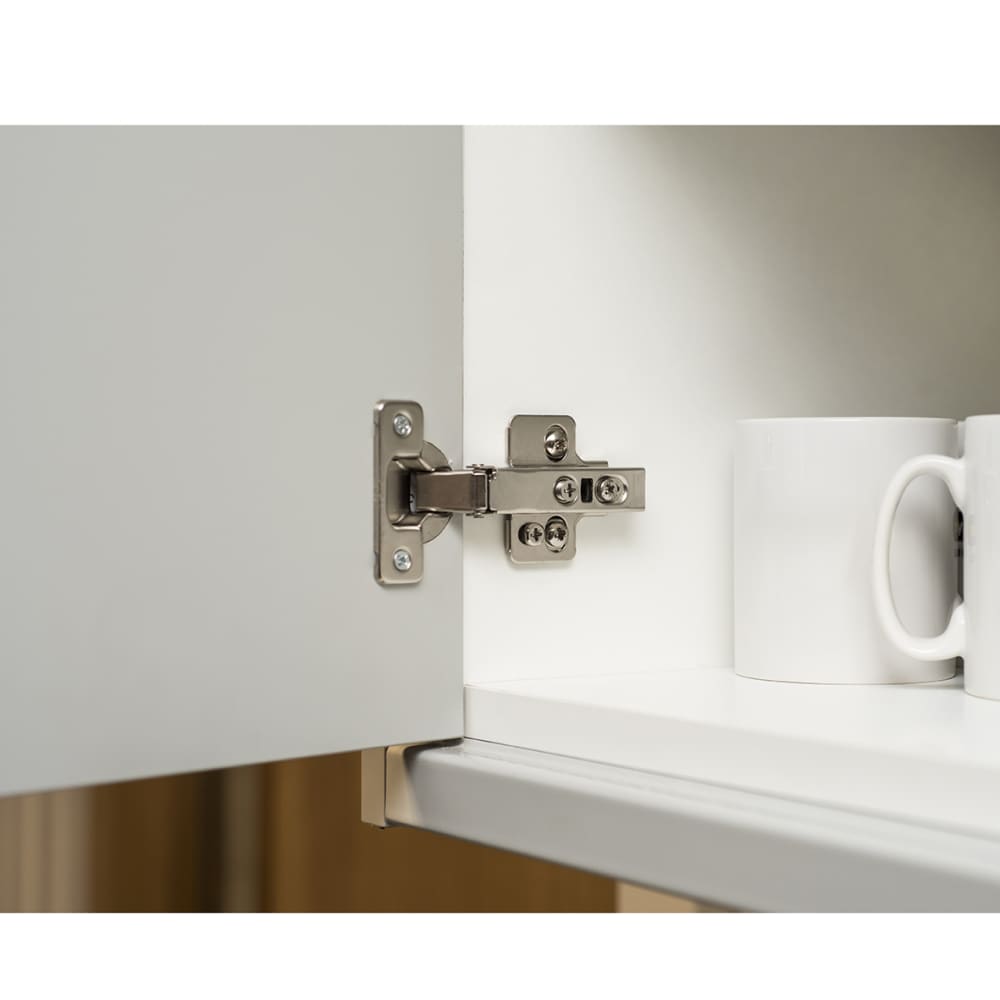 Klug Clip-On Soft Close Cabinet Hinge - 110° - Inset - Zinc Plated - Pair