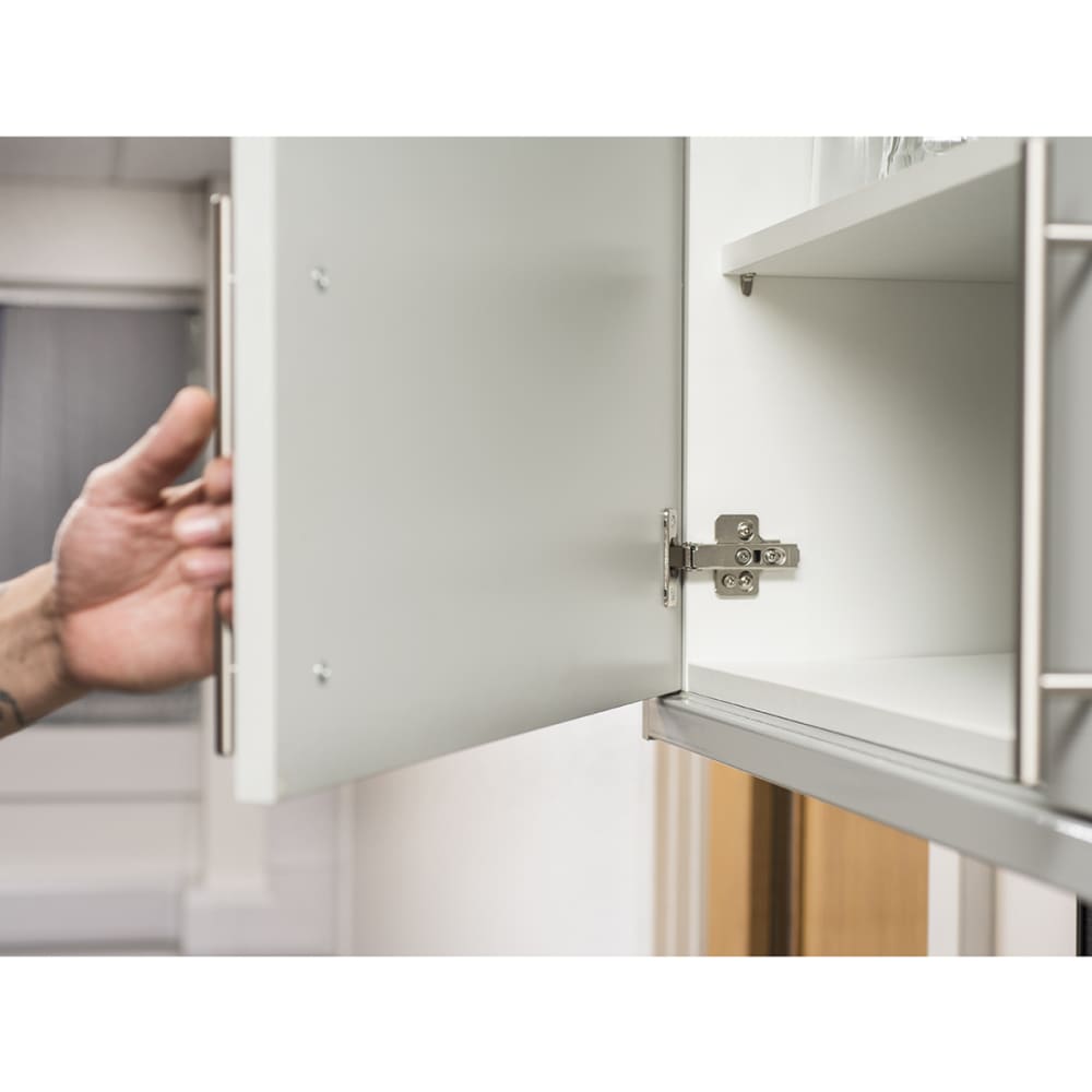 Klug Clip-On Soft Close Cabinet Hinge - 110° - Inset - Zinc Plated - Pair