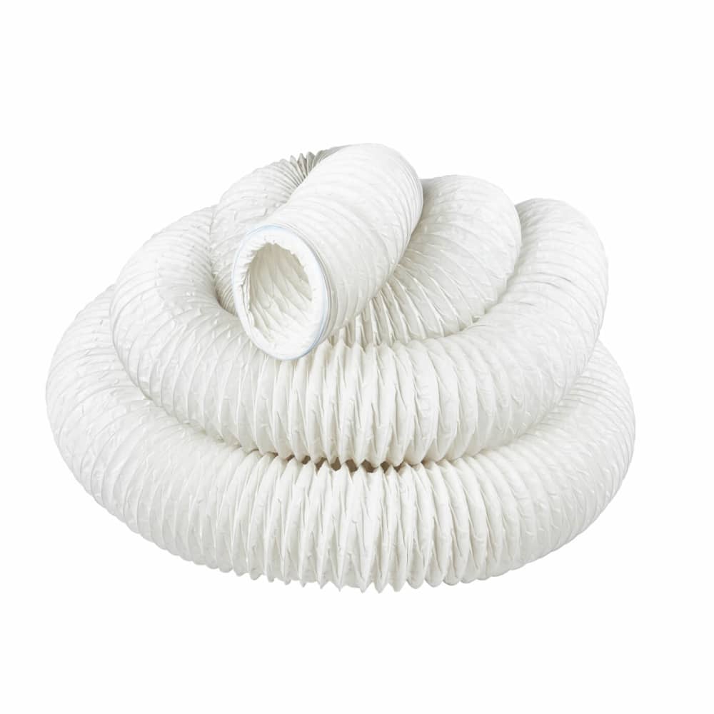 Manrose 4"/100mm PVC Flexible Ducting - 15m - White