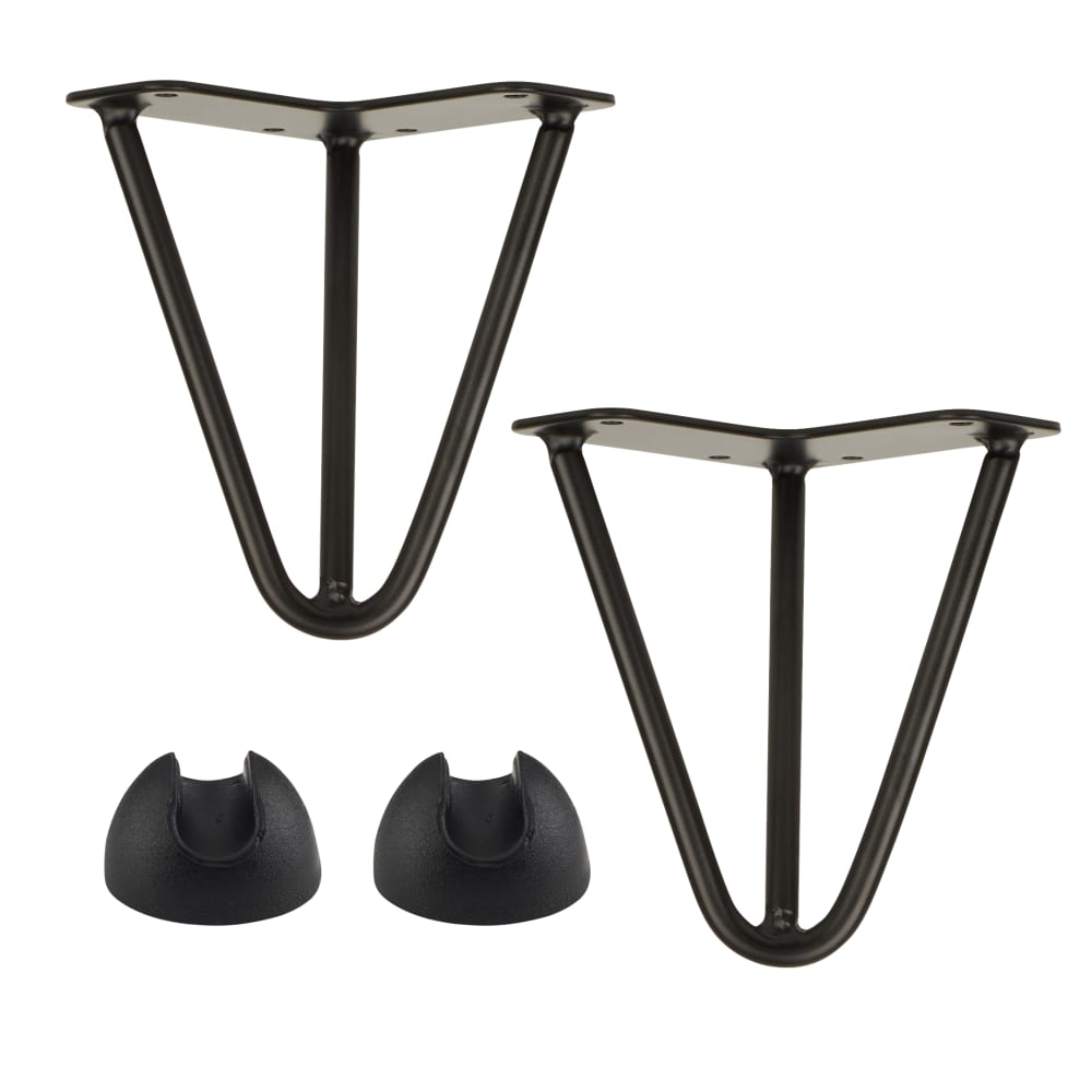 Altro Hairpin Leg - 3 Pin - 150mm Height - Black - Pair