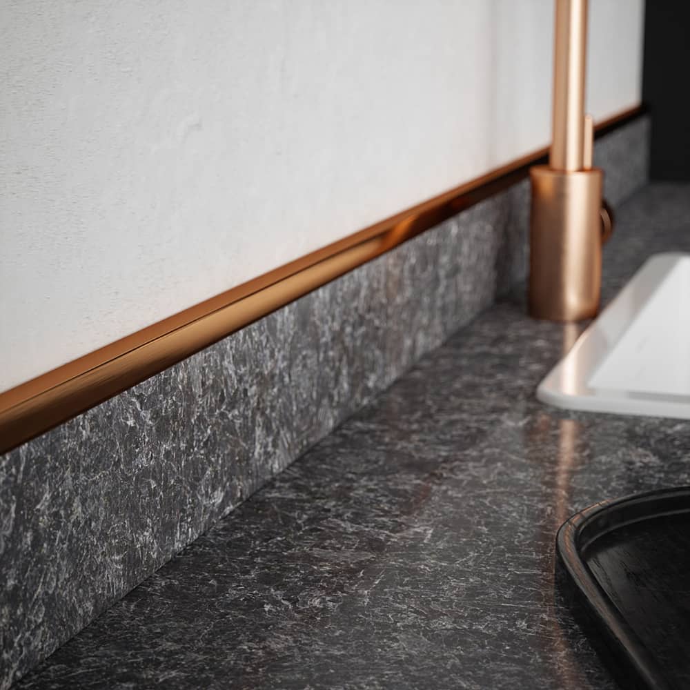 Rothley 2000mm Aluminium Angle - Unequal Sided - 30 x 20 x 1mm - Rose Gold