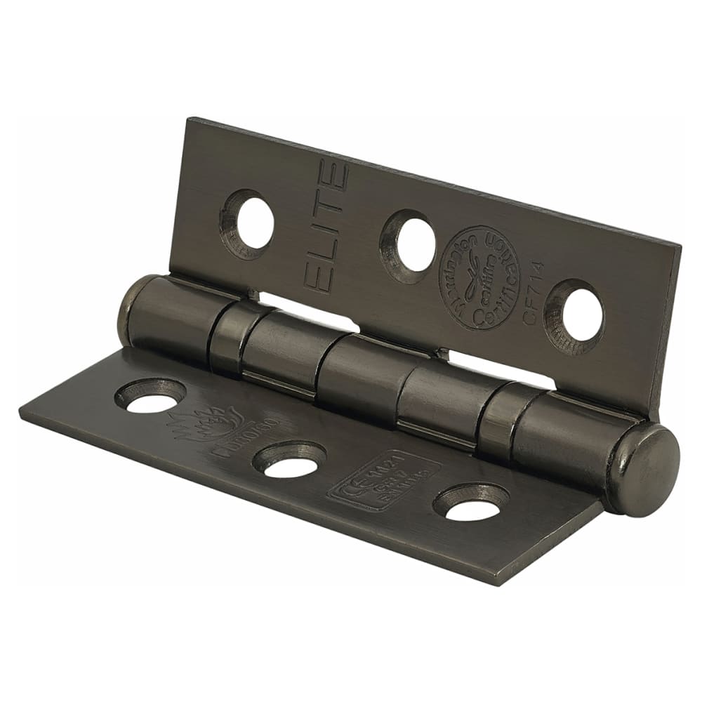Altro Bella Bathroom Lock Door Handle on Rose Kit - Black Nickel
