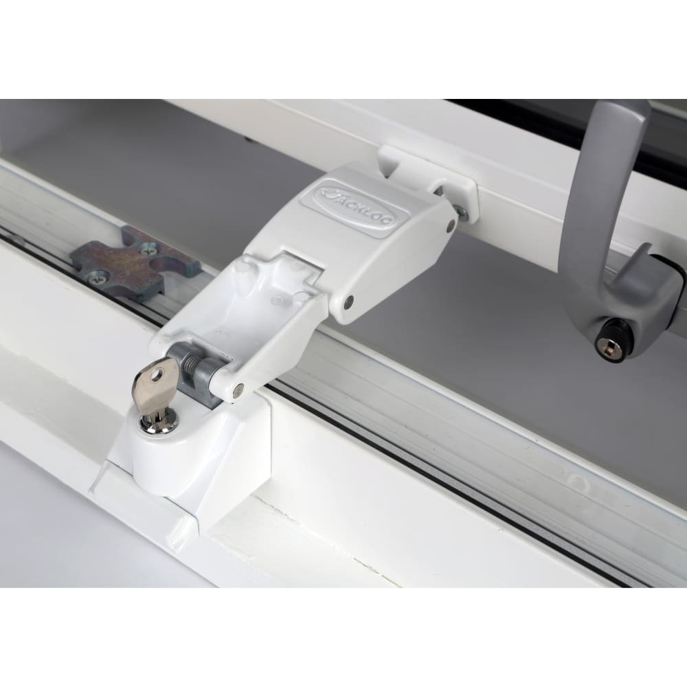 Jackloc Titan Key-Locking Folding Window Restrictor – Black