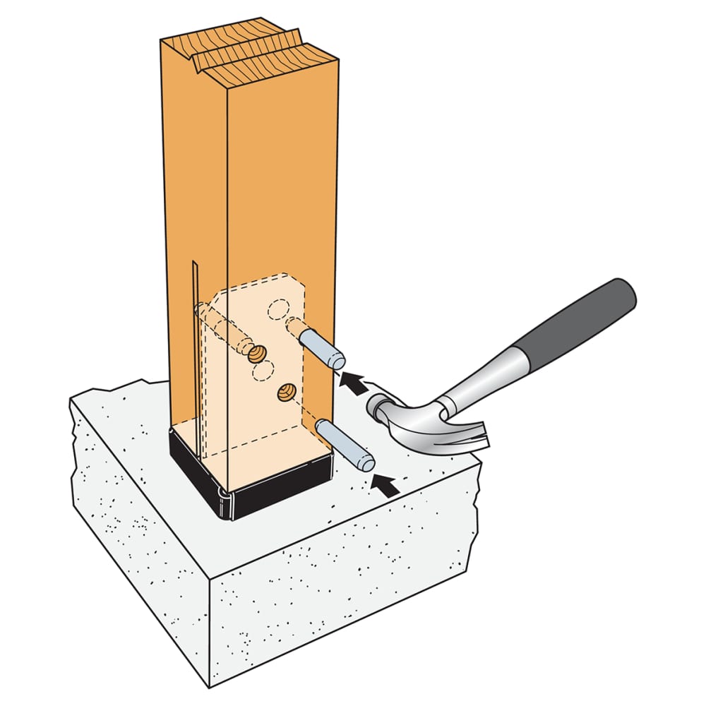 Simpson Strong Tie CPT66Z Concealed Post Base for 133-150mm Posts