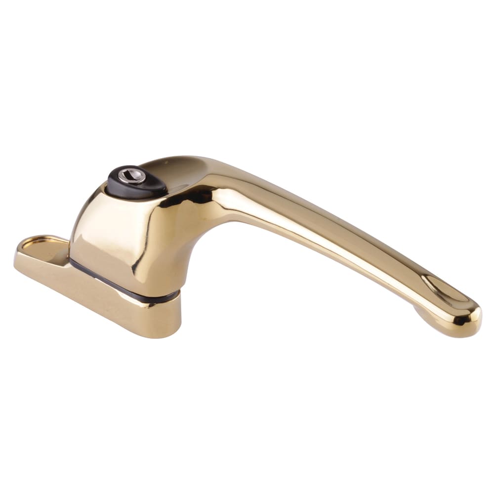 ERA uPVC/Timber Maxim Espagnolette Locking Multipoint Window Handle - Right Hand - Gold