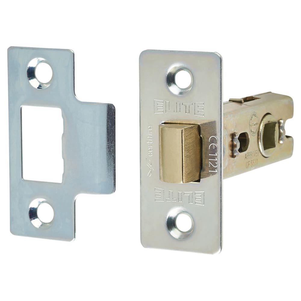 Altro Tubular Latch Pack - 57mm Backset - 3 x Fire Rated Ball Bearing Hinges - Polished Chrome