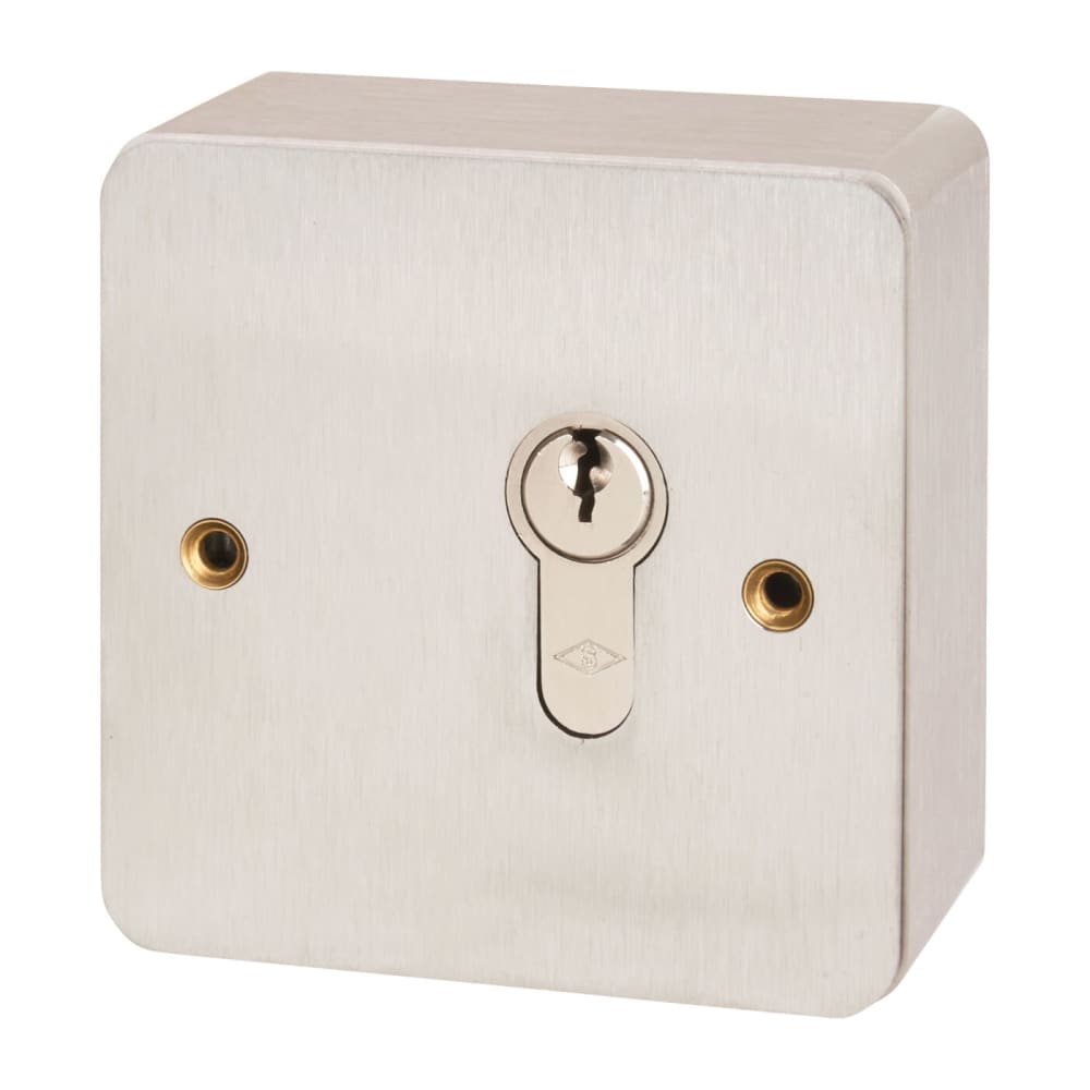 Key Switch - 85 x 85 x 44mm - Stainless Steel