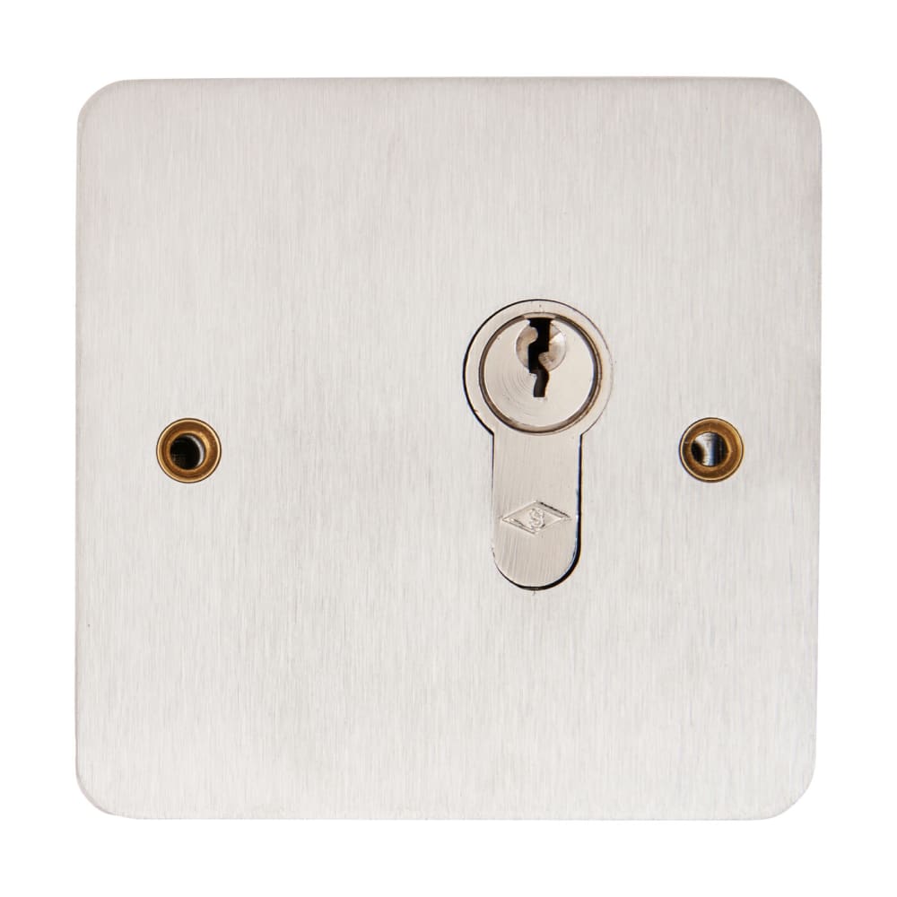 Key Switch - 85 x 85 x 44mm - Stainless Steel