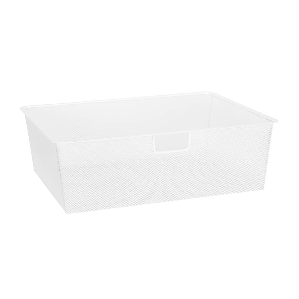 elfa Top Track System - Click In Medium Mesh Basket for Gliding Frame - 605 x 430 x 185mm - White