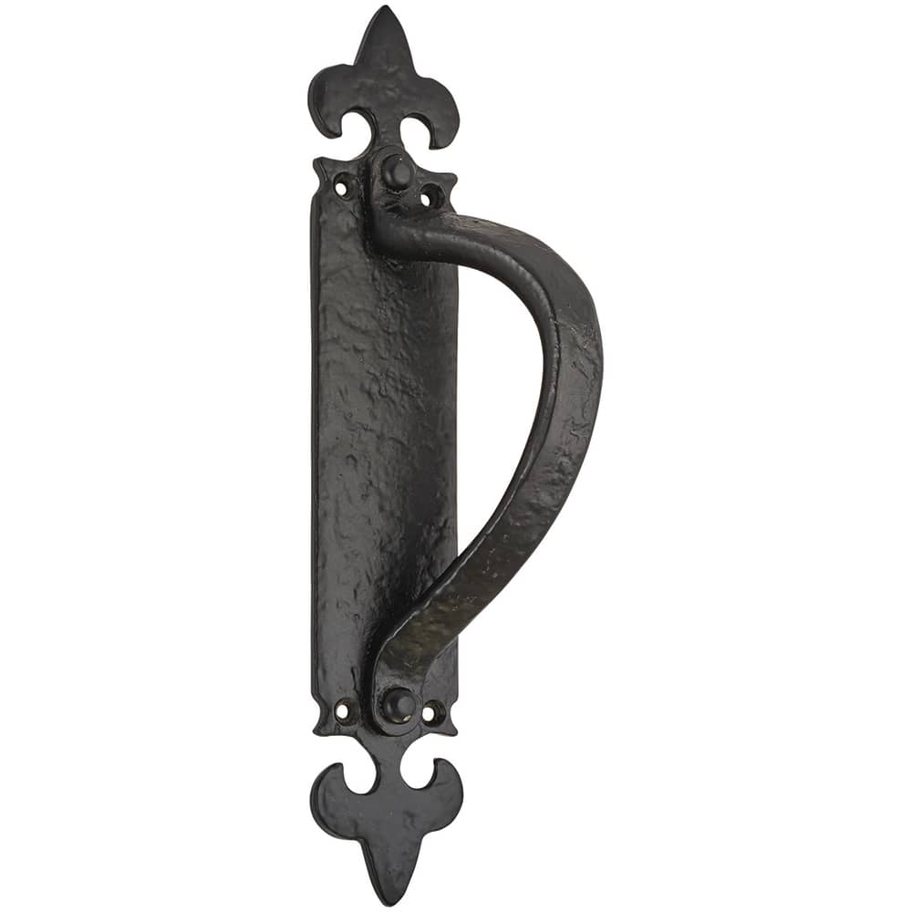Fleur De Lys - Door Handle Suite - Black Antique