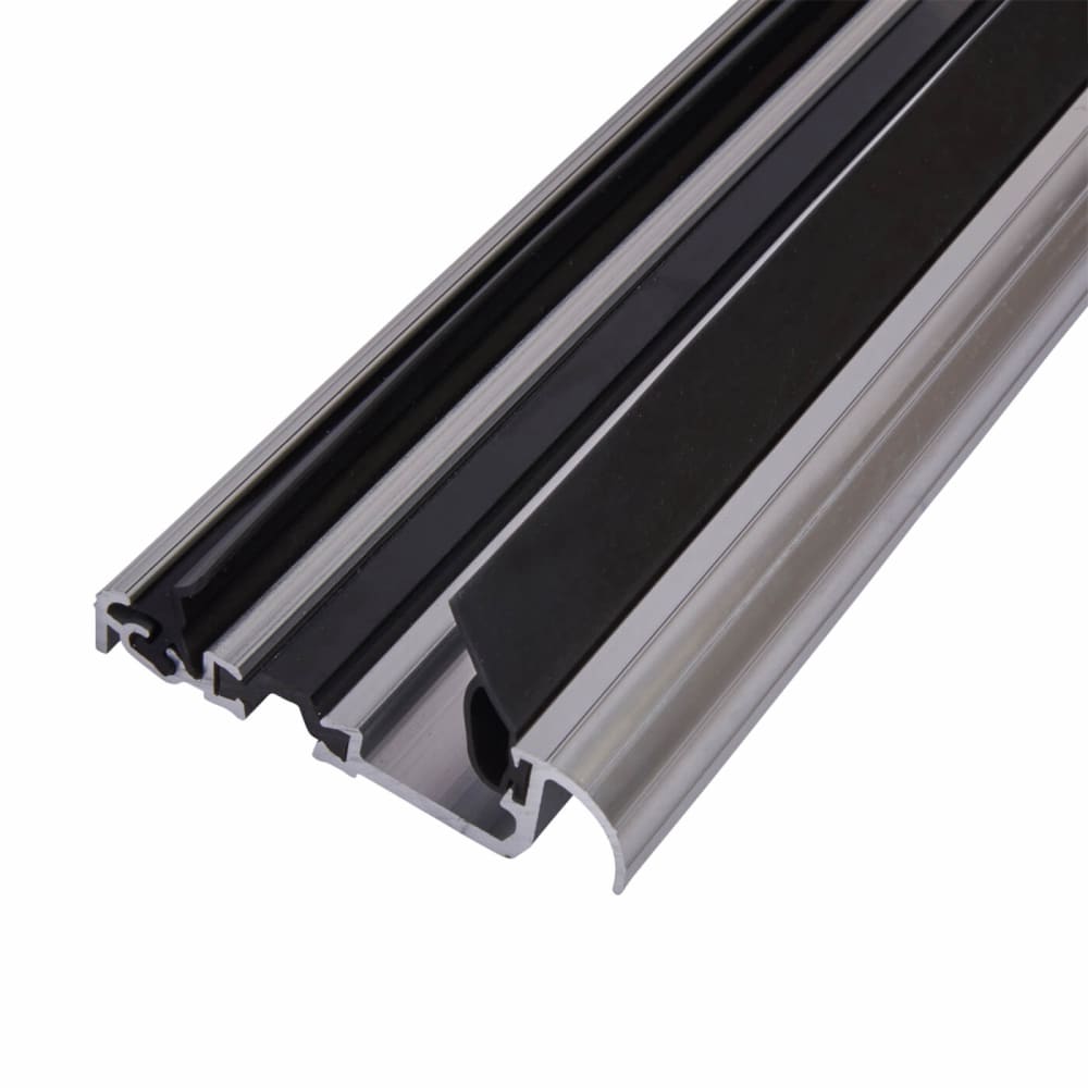 Exitex Low Height Macclex Threshold - 1800mm Length - Inward Opening Doors - Mill Aluminium