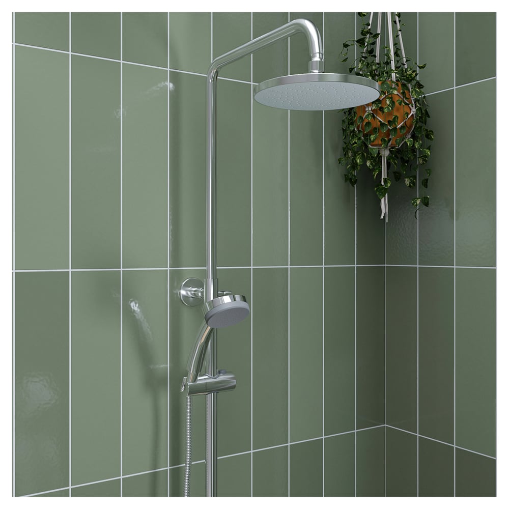 Croydex Presion Single Spray Shower Head - Chrome