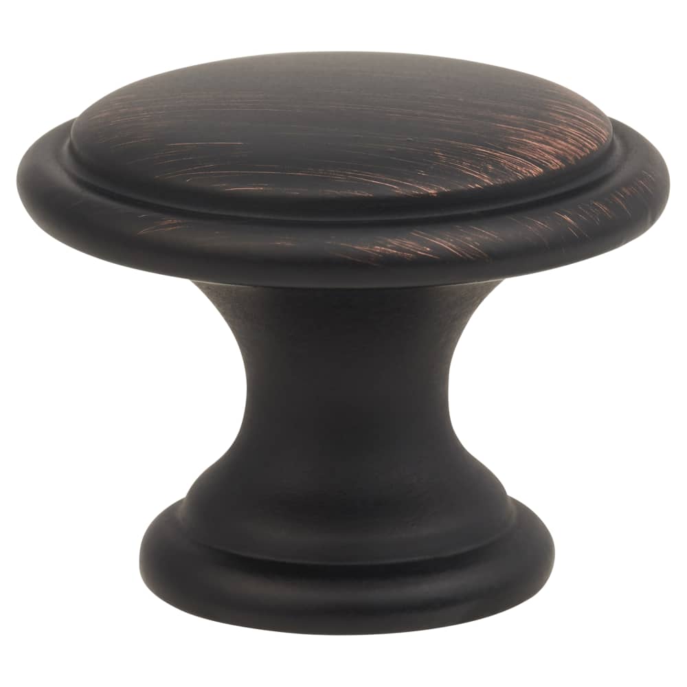 Altro Rim Round Cabinet Knob - 30mm Diameter - Brushed Oil Rubbed Bronze
