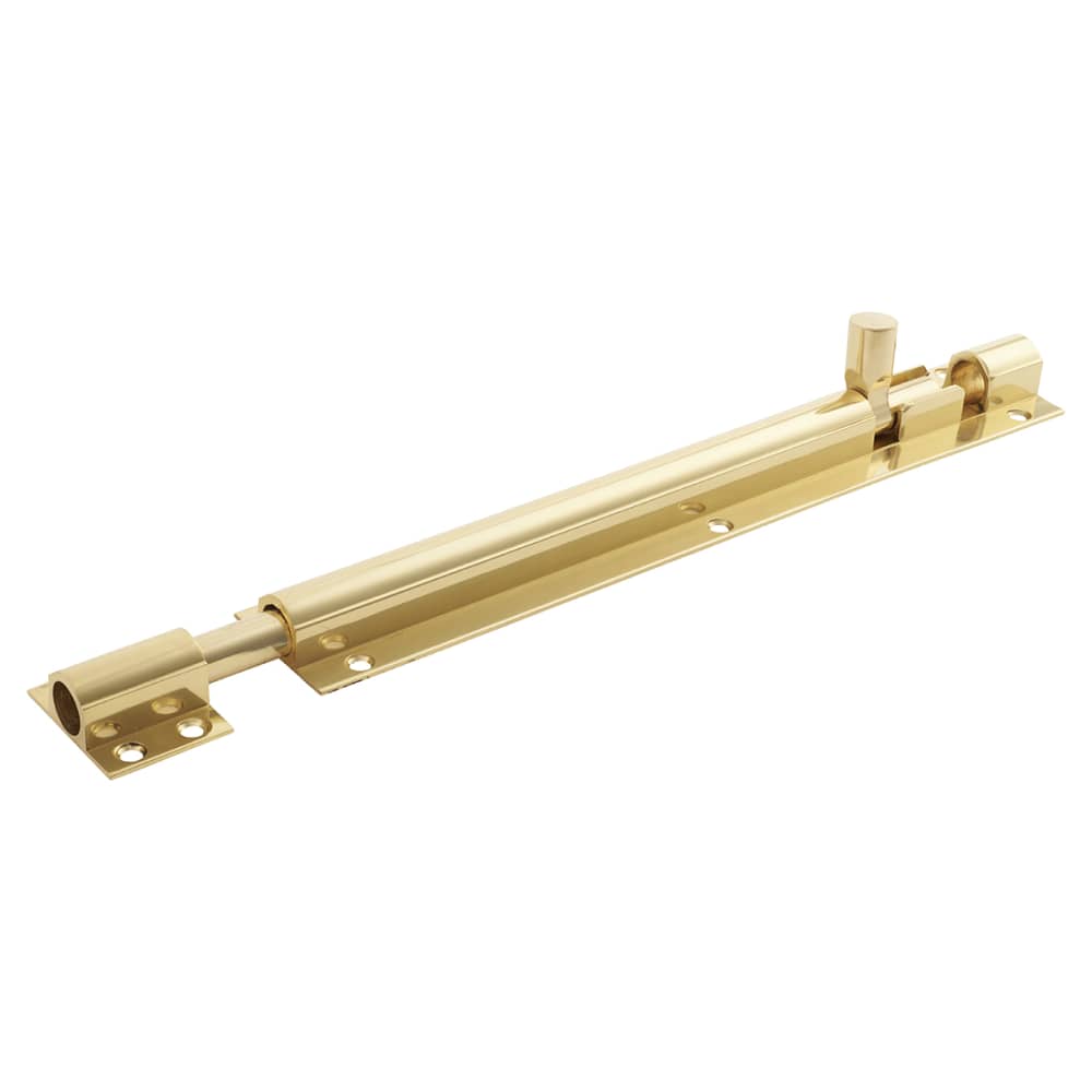 Altro Straight Barrel Bolt - 250 x 40mm - Polished Brass