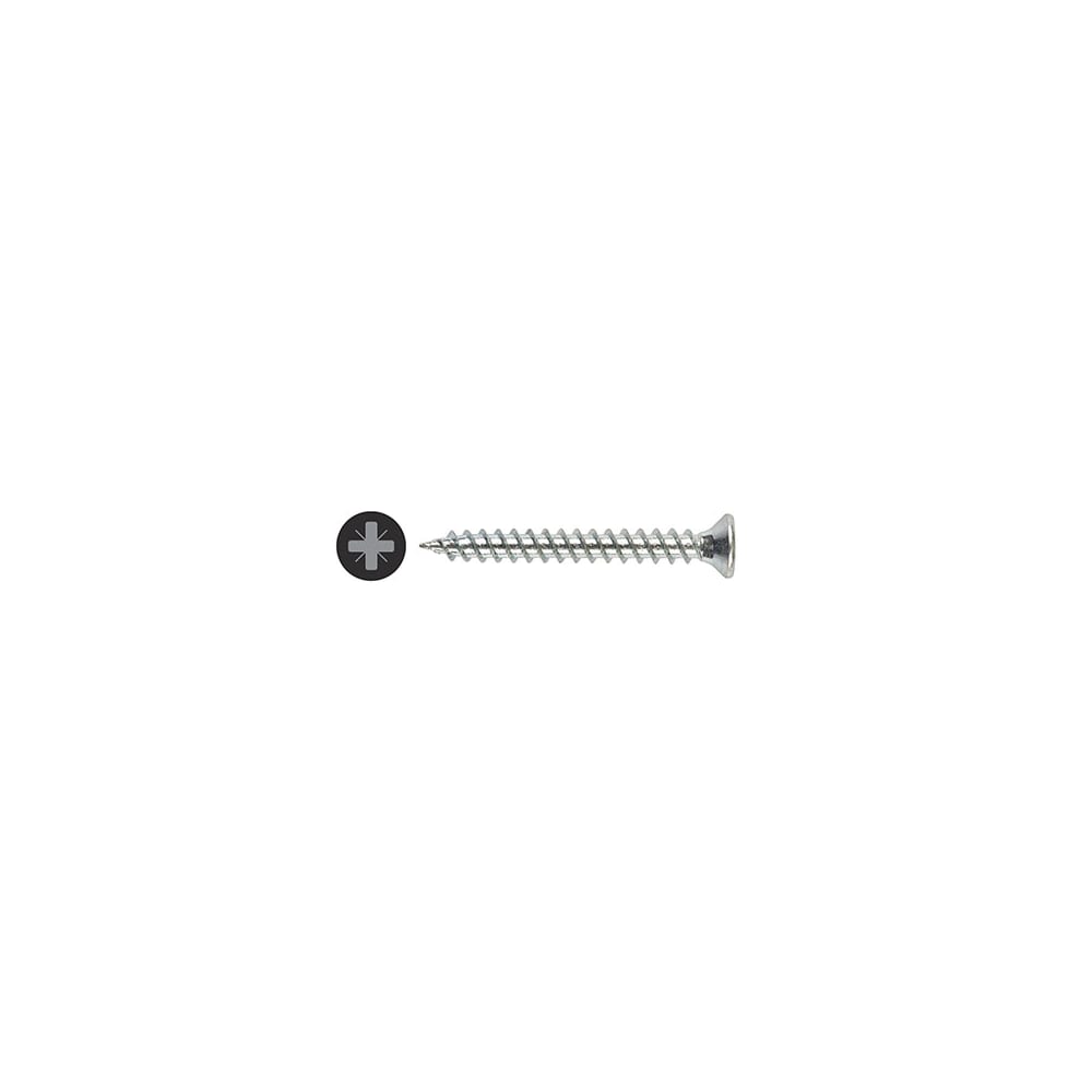 TIMCO Twin Threaded Pozi Countersunk Wood Screws - 4 x 1/2" - Zinc Plated - Pack of 200