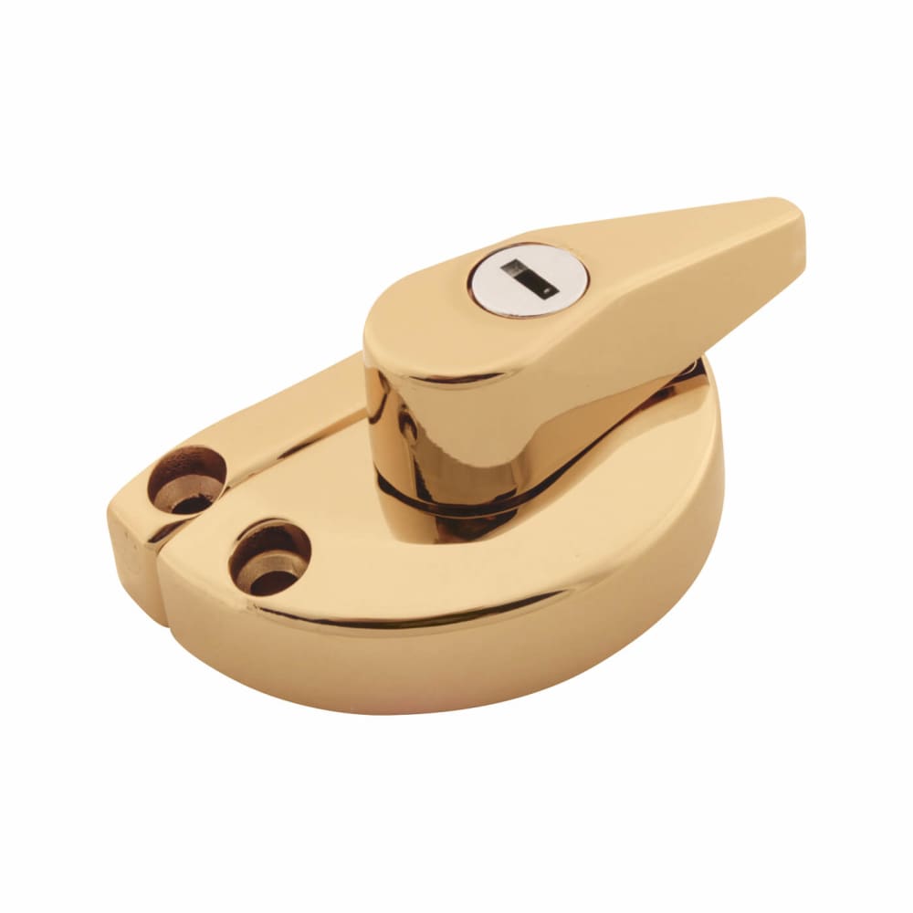 Altro uPVC/Timber 10mm Narrow Back Keep Fitch Sash Fastener - 64 x 32mm - Gold