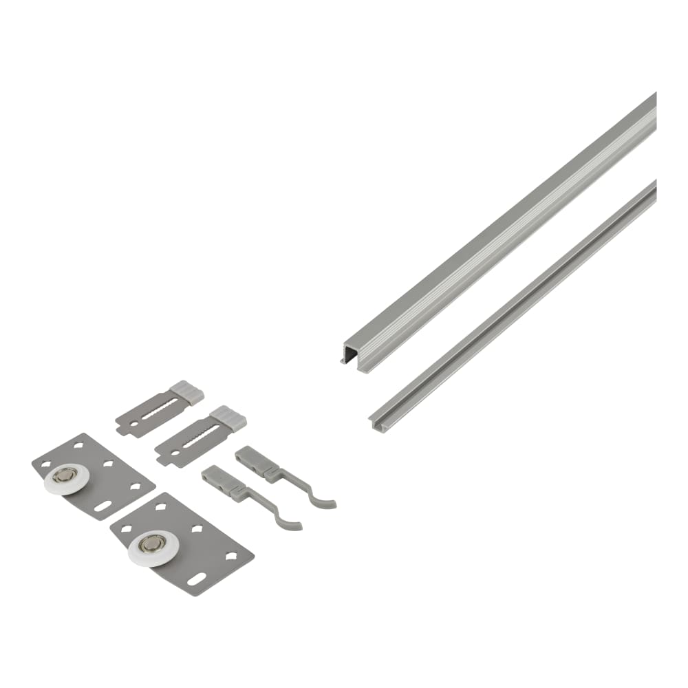 Klug Cabinet Sliding Door Kit - 1500mm Track - 20kg Max Door Weight