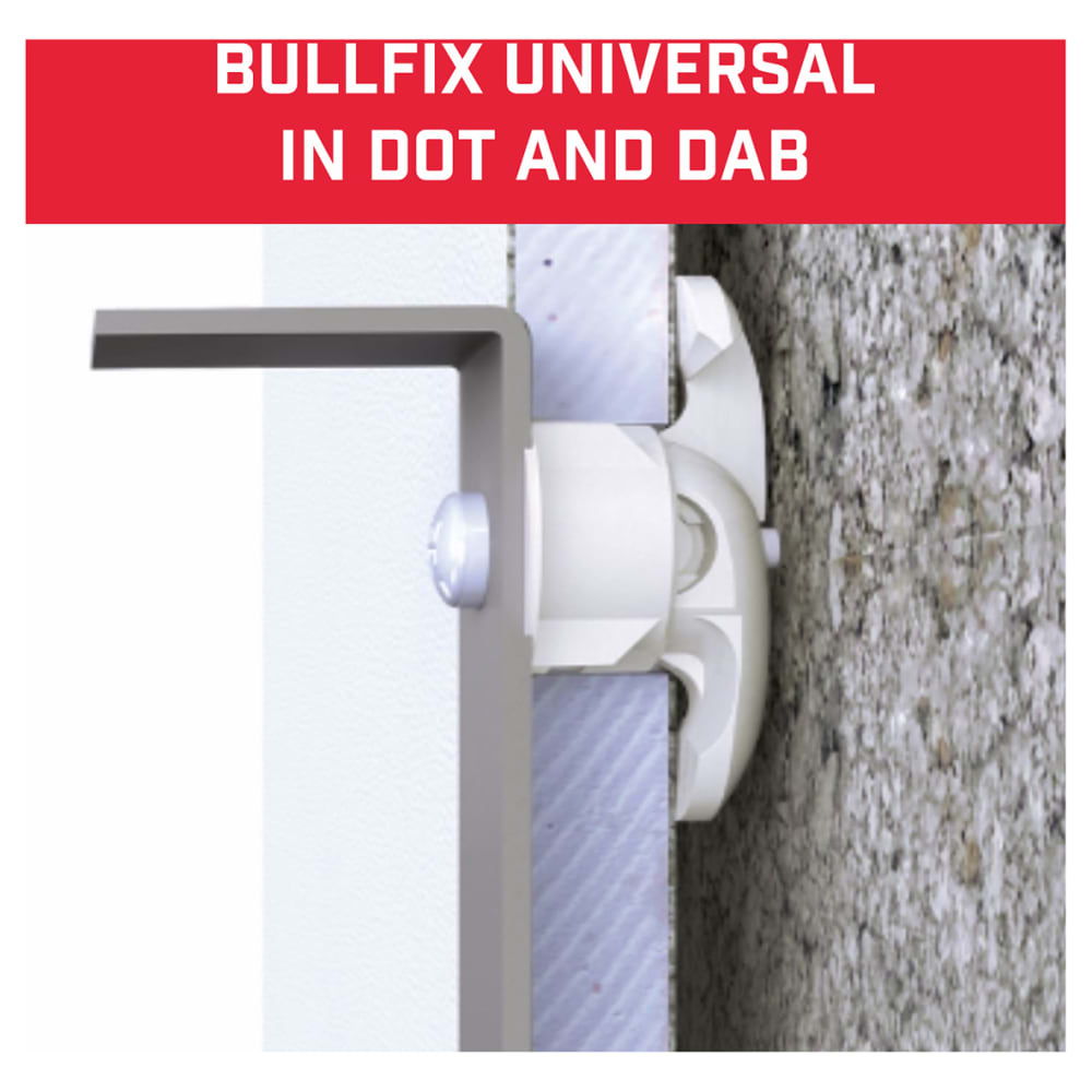 Bullfix Heavy Duty Plasterboard Fixing Kit for Radiators - 5 x 20mm - Pack of 4