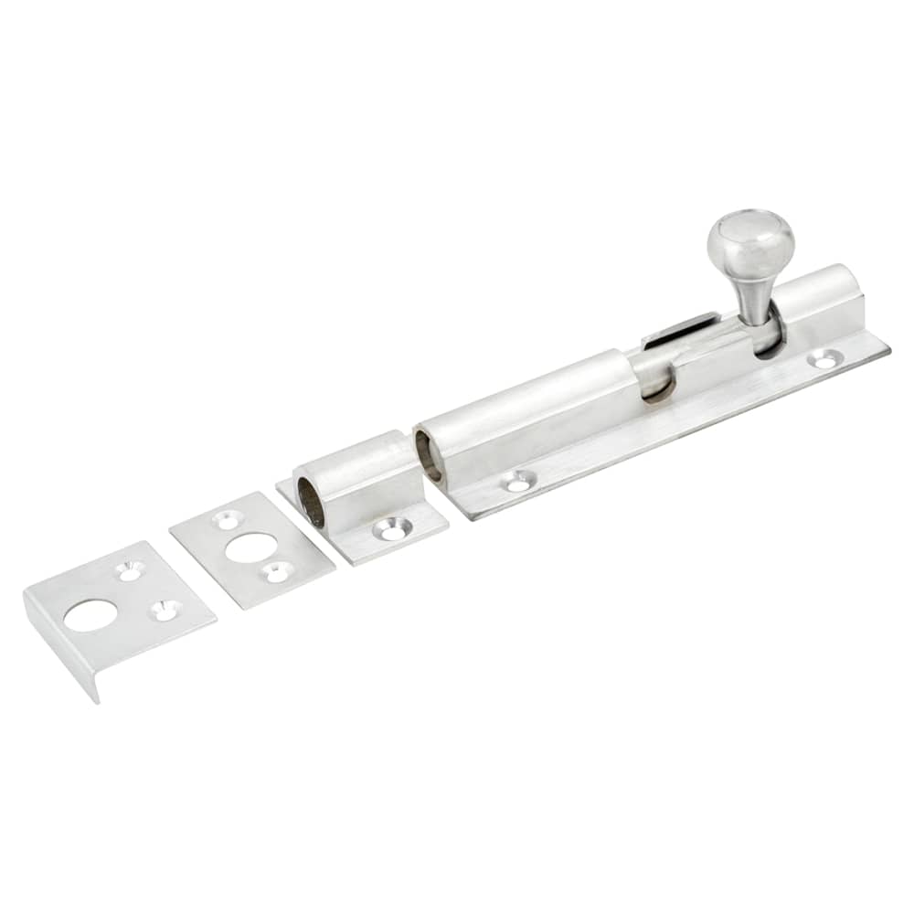 Altro Decorative Straight Barrel Bolt - 100 x 32mm - Satin Chrome