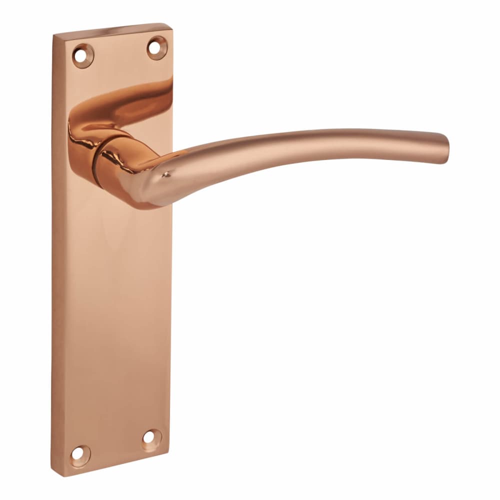 Hampstead Rimini Latch Door Handle - 151 x 42mm - Polished Copper 