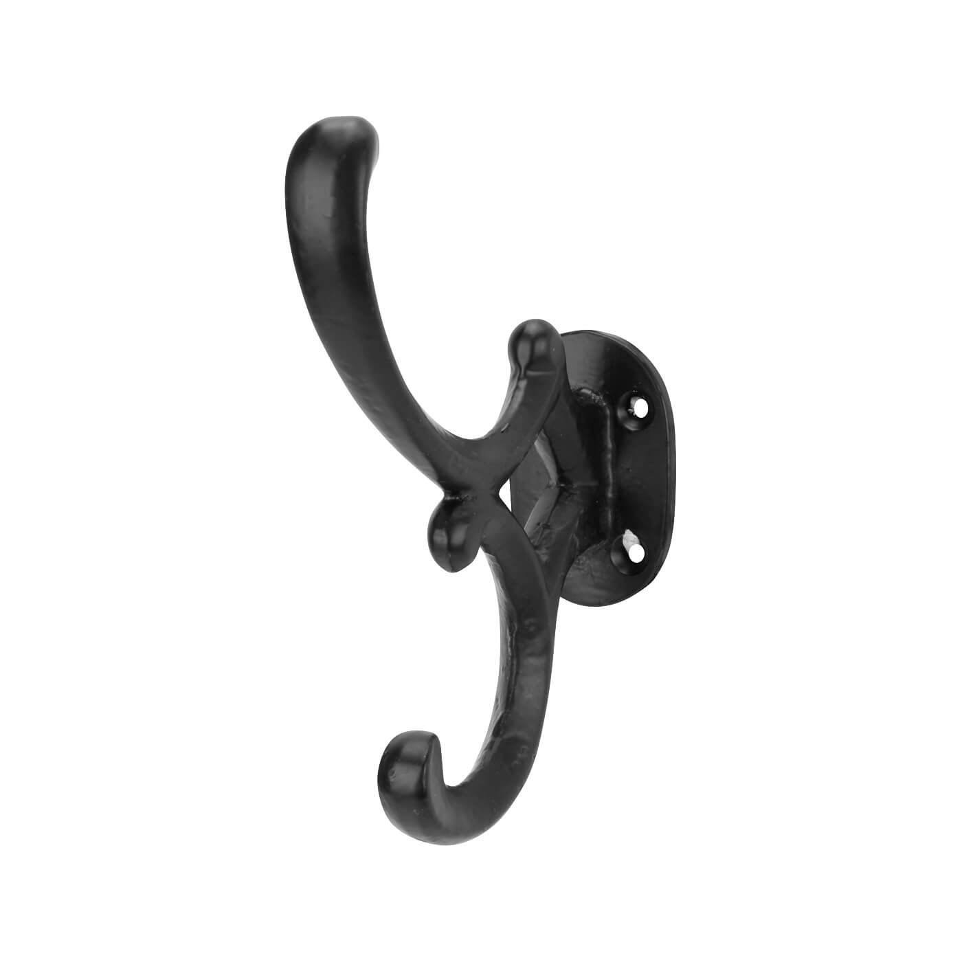 Olde Forge Single Hat & Coat Hook - Various Sizes - Antique Black