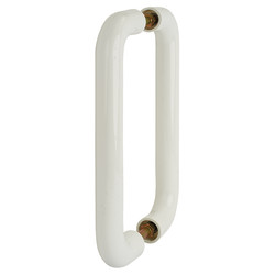 Hoppe AR602/220 Nylon D-Bar Door Pull Handle - Back to Back - 220mm c/c - Diamond White