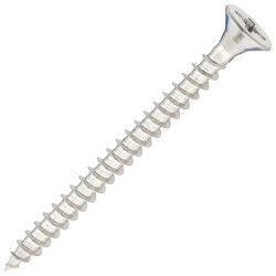 SiDAX Pozi Countersunk Wood Screws - 5.0 x 60mm - A2 Stainless Steel - Pack of 200
