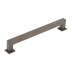 Burlington by Frelan Trafalgar 25mm Square D-Bar Cabinet Pull Handle - 224mm c/c - Dark Bronze