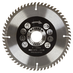Reisser TCT Circular Saw Blade - 190 x 30mm - 60T - Wood