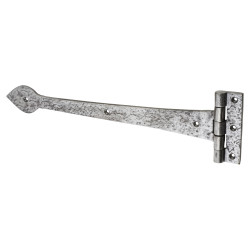 Olde Forge Tudor Plain Door Tee Hinge - 410 x 105mm - Polished Iron - Pair