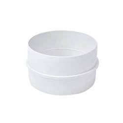 Manrose Plastic Ducting Connector - 4"/100mm - White