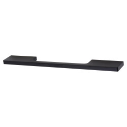 Altro 8mm Slim D-Bar Cabinet Pull Handle - 224mm Centres - Matt Black