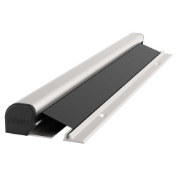 Strand FP800 Waterproof Roller Finger Guard With Anthracite Grey Fabric - 1925mm - Satin Aluminium