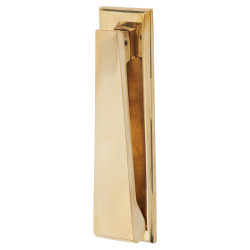 Heritage Brass by M Marcus Slim Door Knocker - 165 x 40mm - Unlacquered Brass