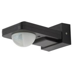 Forum Zink Napa Surface Mounted 360° Outdoor PIR Sensor - IP44 - Black