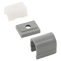 Teleflex Clearline Saddles - Anthracite - Pack of 10