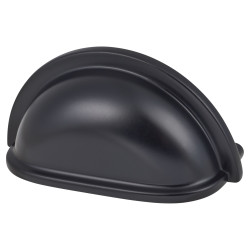 Altro Cabinet Cup Handle - 76mm Centres - Matt Black