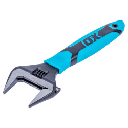 OX Pro Ultra Wide Jaw Adjustable Wrench - 200mm/8" Length