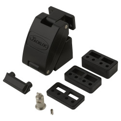 Jackloc Titan Permanent Folding Window Restrictor - Black