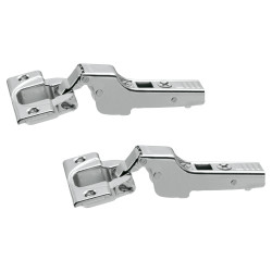Blum CLIP Top Cabinet Hinge - 110° - Un-Sprung - Half Overlay - Zinc Plated - Pair