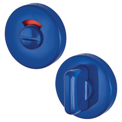 Hoppe AR600/29 Nylon Bathroom Turn & Release with Indicator - 52mm Diameter - Cobalt Blue